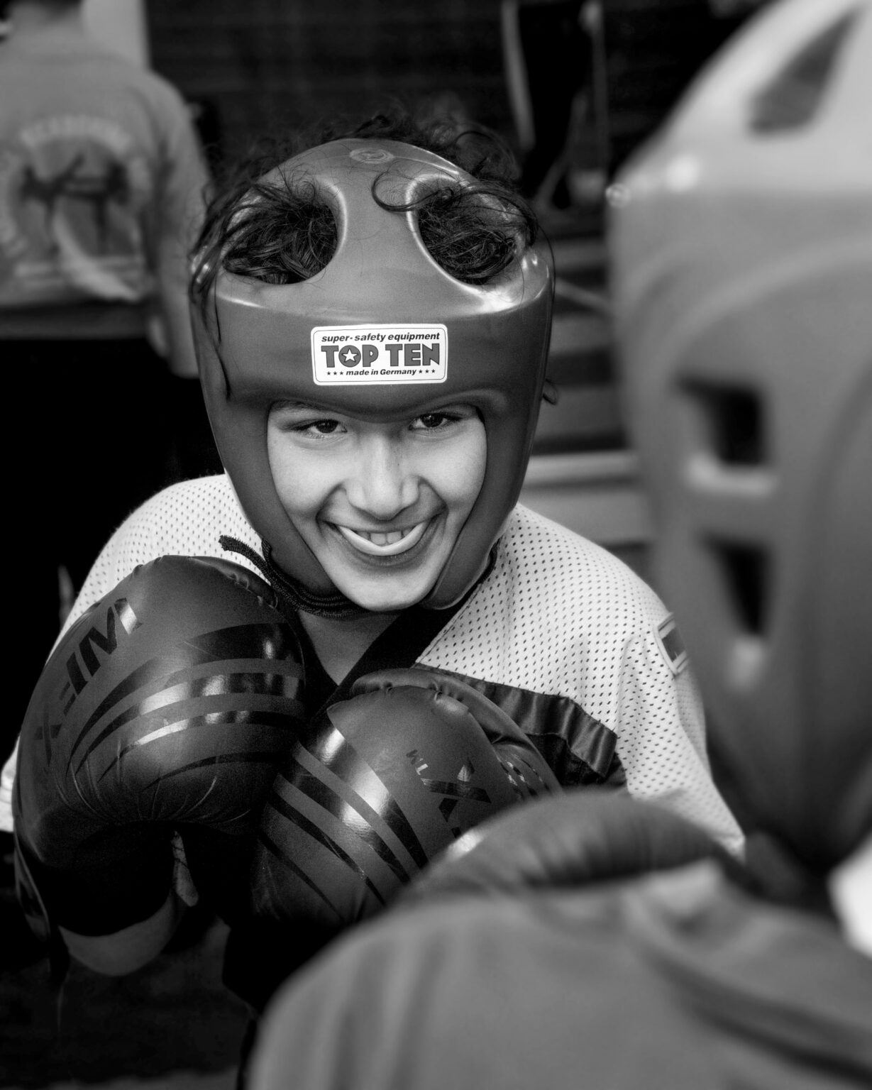 Kickboxing class focusing on endurance training
